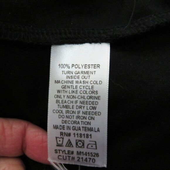 B.L.E.U. Flowy Blouse Sz S Women Peach and Black Boho Fairy Core for Cruises - Picture 4 of 8